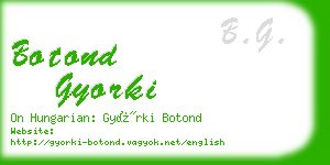 botond gyorki business card